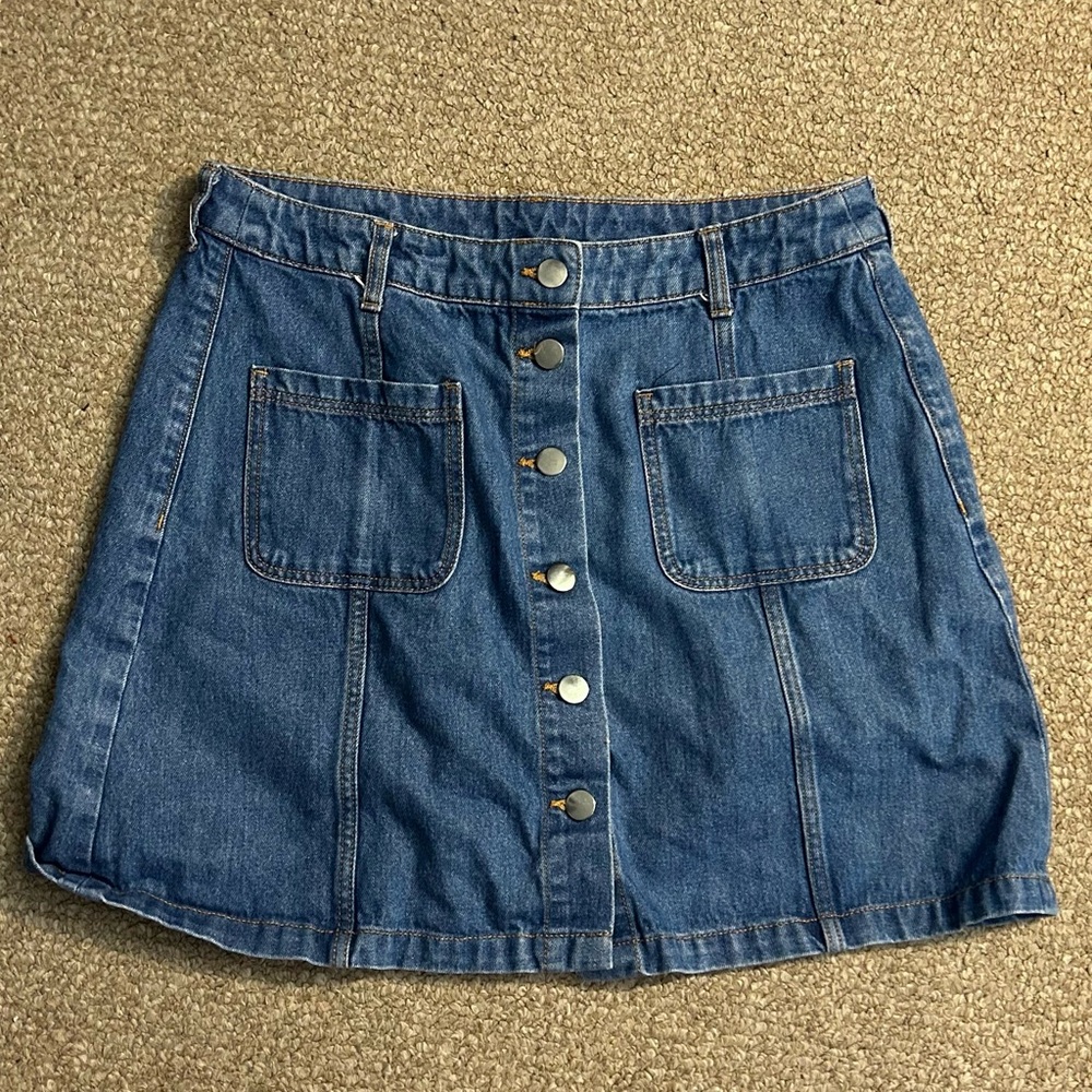 DIVIDED Denim Jean Skirt